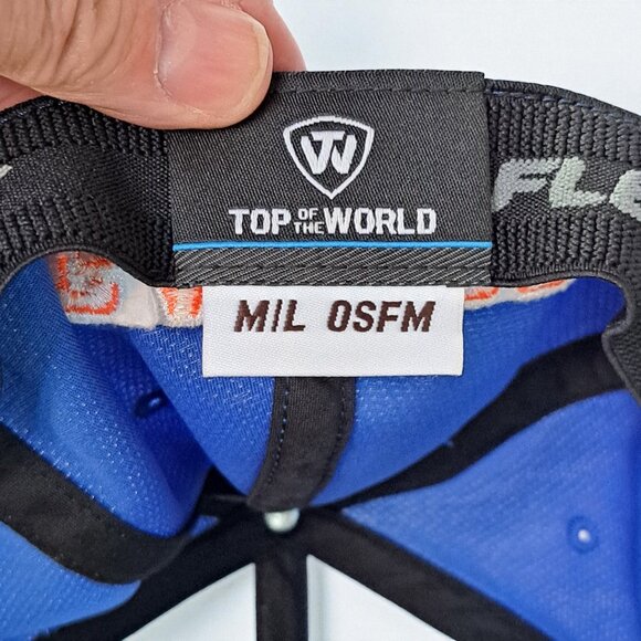 Men's Top of the World Royal Florida Gators Reflex Logo Flexfit Hat Univ FL - Picture 4 of 8